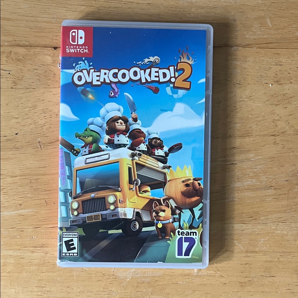 Nintendo Overcooked! 2 - Blue Cover with Yellow Food Truck Art